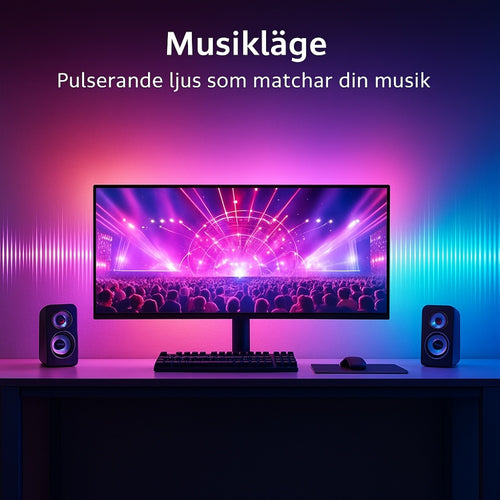 NEON LED Strip för PC-Skärmar